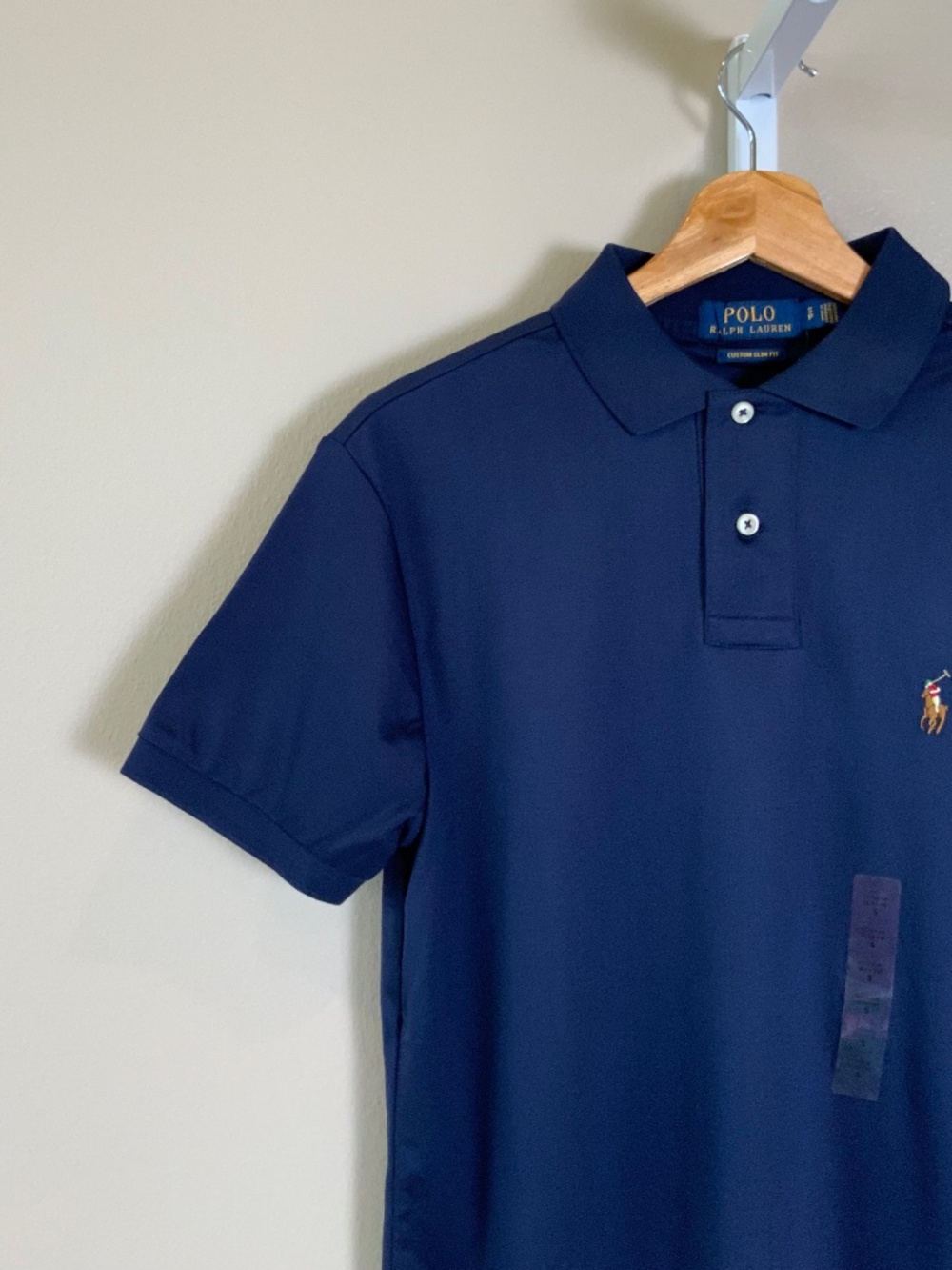 POLO Ralph Lauren Short Sleeve Custom Slim Fit Soft Cotton Polo Shirt - Picture 7 of 16